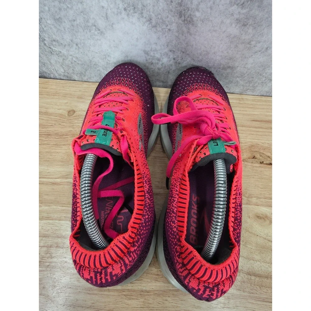Brooks Levitate 2 Running Shoes Womens 10 B Pink Purple Sneakers 1202791B676
